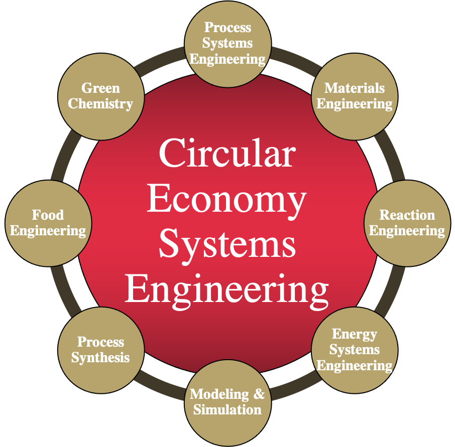 Illustration of the field of Circular Economy systems engineering